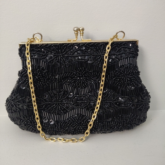 Vintage Art Deco Clutch Purse Wristlet-FREE Ship! - Picture 1 of 13